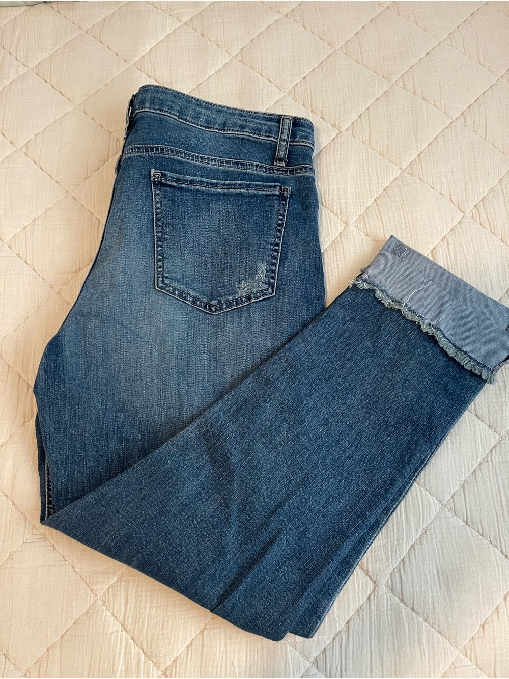 Riders by Lee Dark Blue Cropped Ankle Jeans